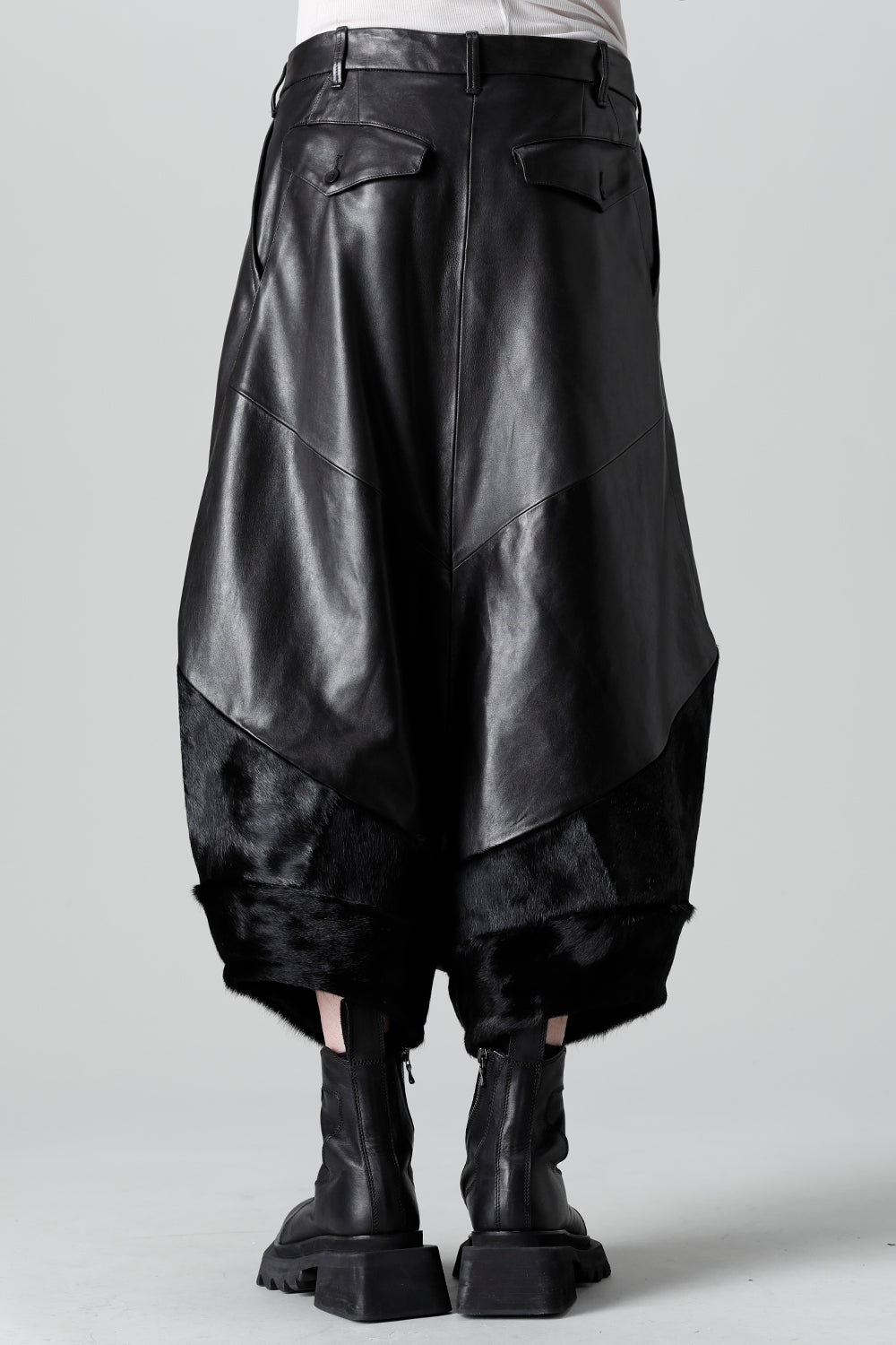 Lamb Skin / Cow Hair Sarouel pants