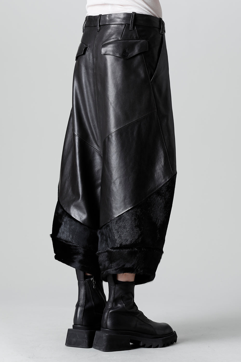 Lamb Skin / Cow Hair Sarouel pants