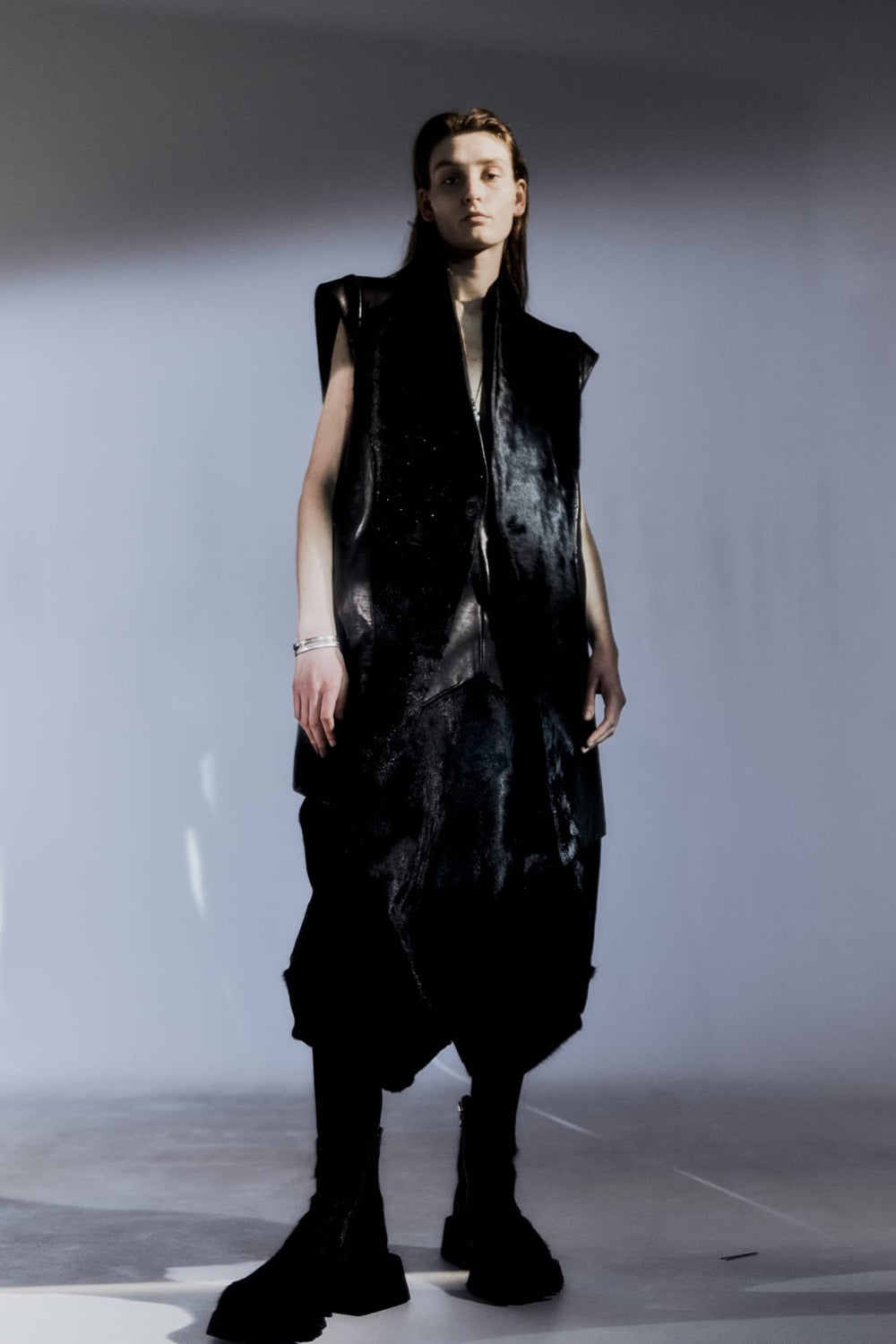 Lamb Skin / Cow Hair Sarouel pants