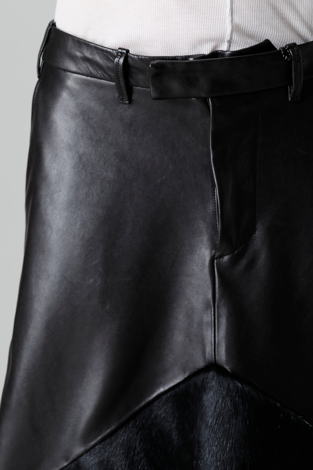 Lamb Skin / Cow Hair Sarouel pants