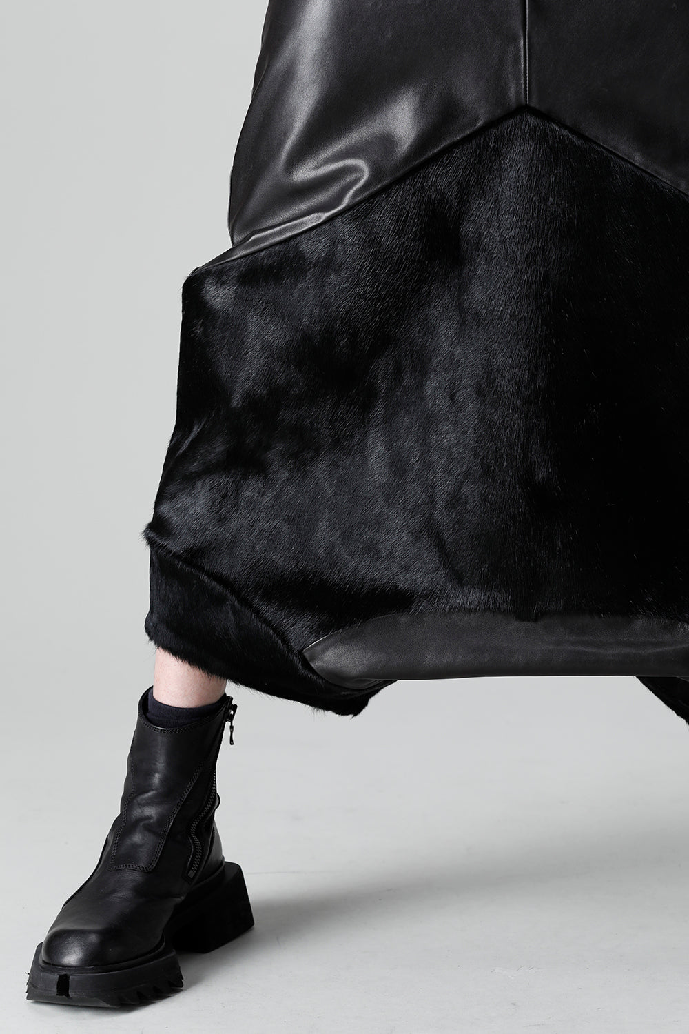 Lamb Skin / Cow Hair Sarouel pants