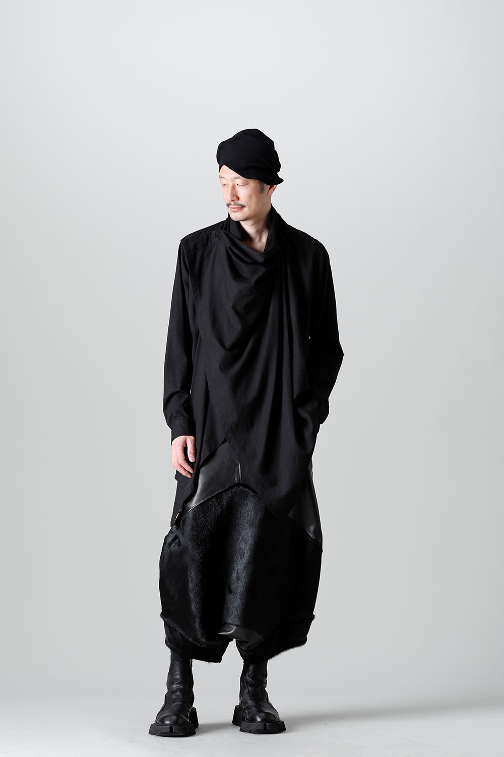 Lamb Skin / Cow Hair Sarouel pants