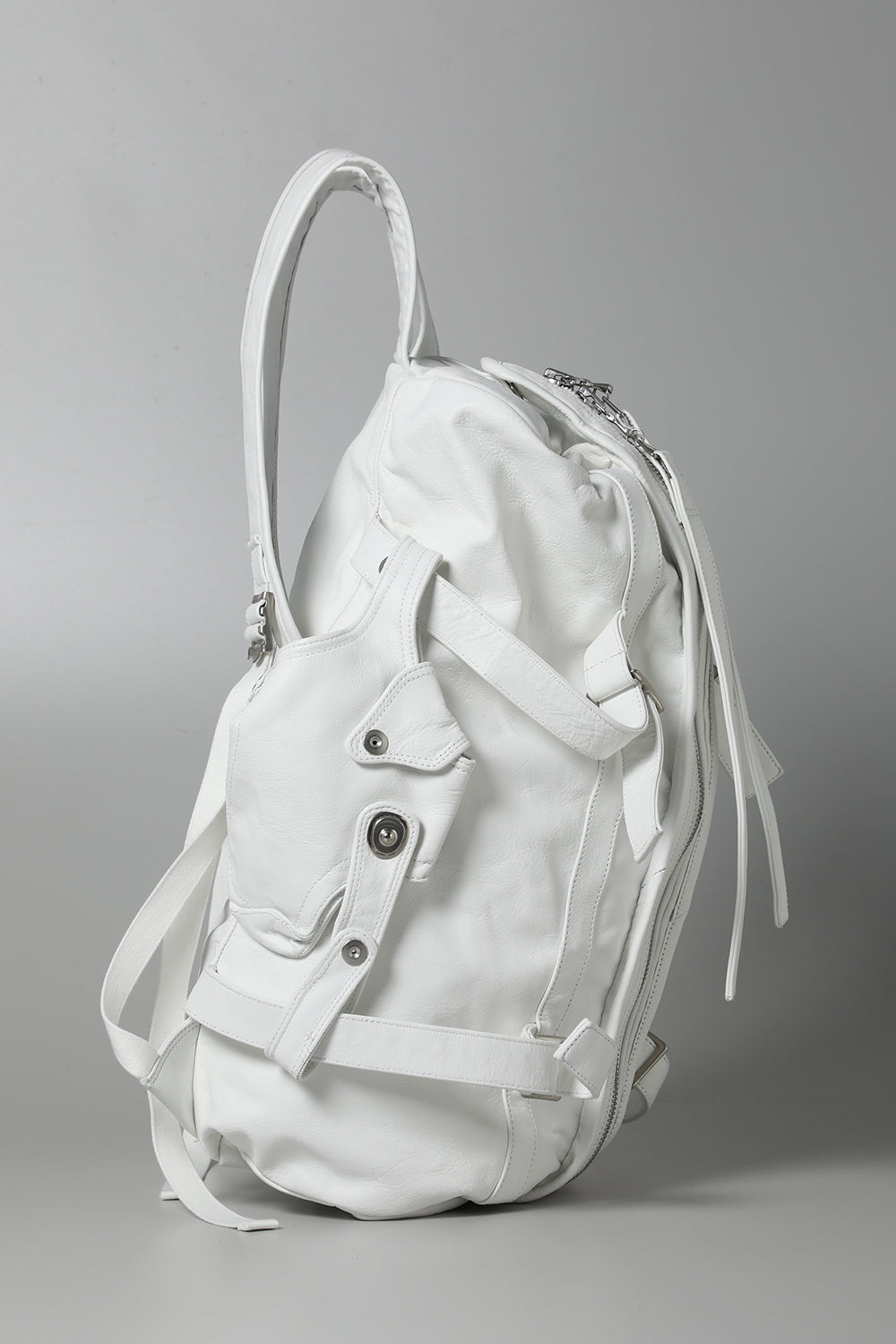 Cow Skin Back Pack White