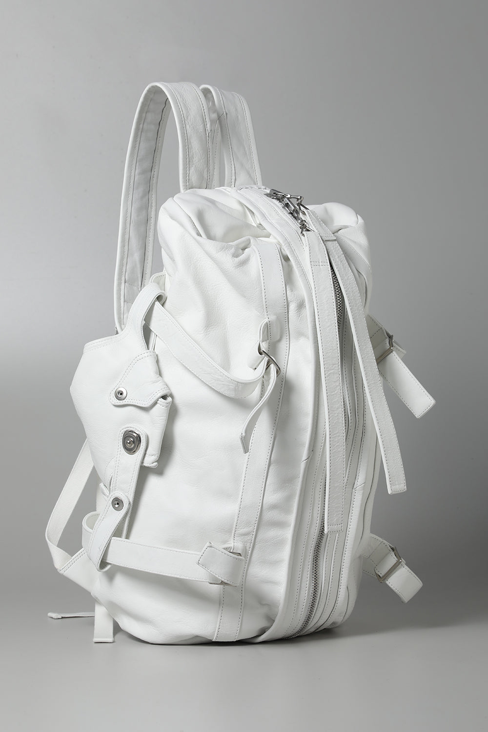 Cow Skin Back Pack White