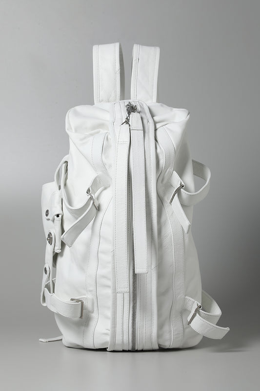 Cow Skin Back Pack White