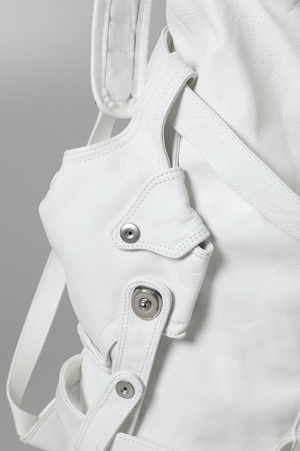 Cow Skin Back Pack White