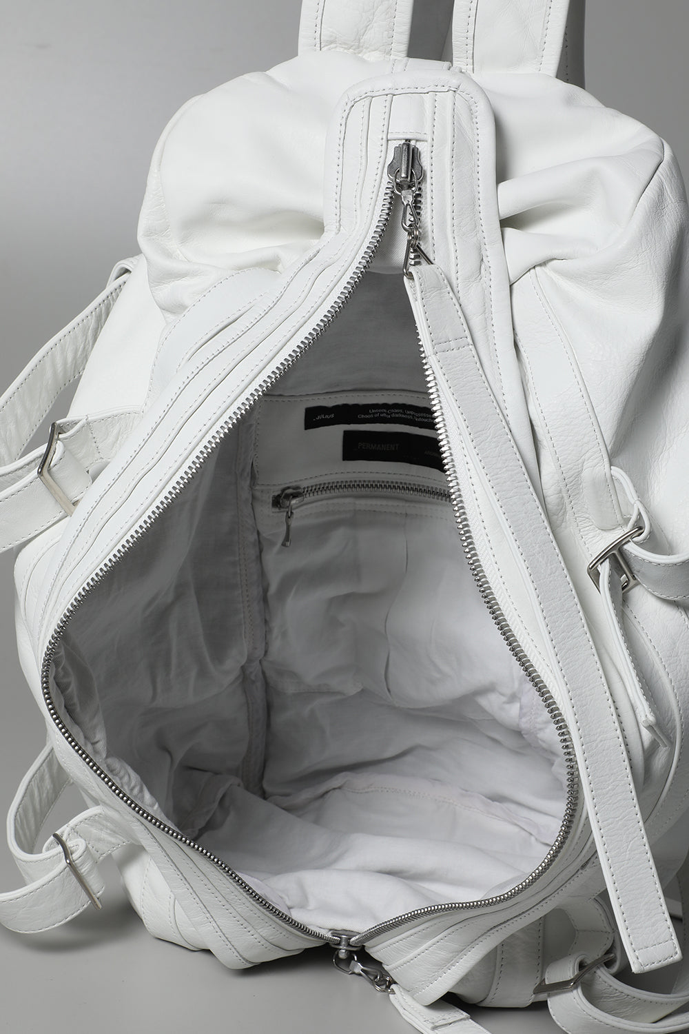 Cow Skin Back Pack White