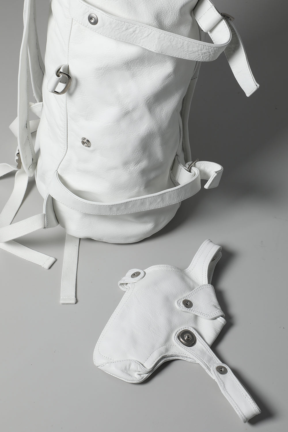 Cow Skin Back Pack White