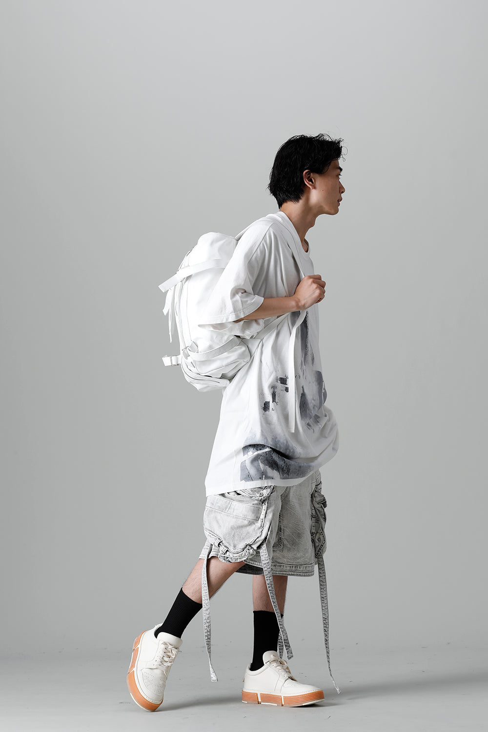 Cow Skin Back Pack White