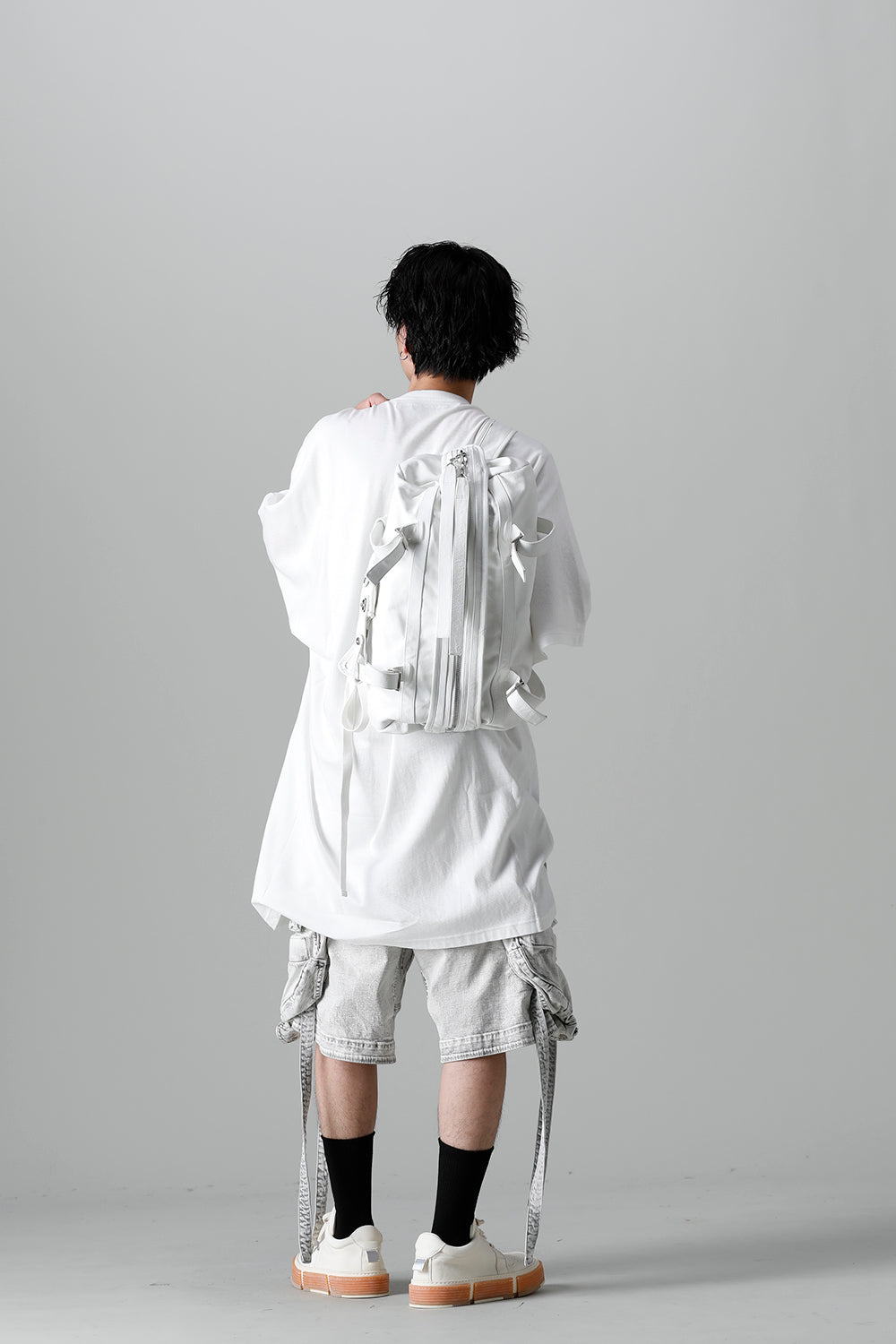 Cow Skin Back Pack White