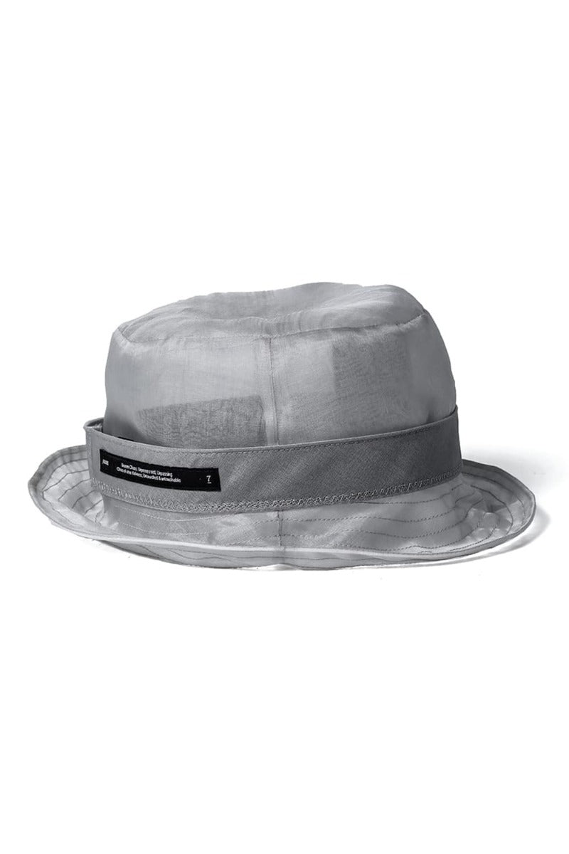 Silk Washed Organdie Bucket Hat  Plaster