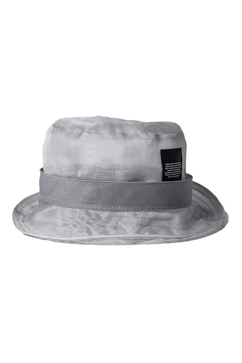 Silk Washed Organdie Bucket Hat  Plaster