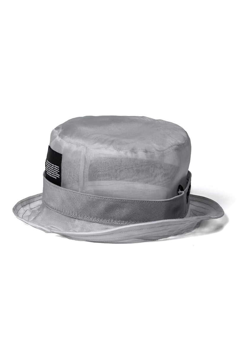 Silk Washed Organdie Bucket Hat  Plaster