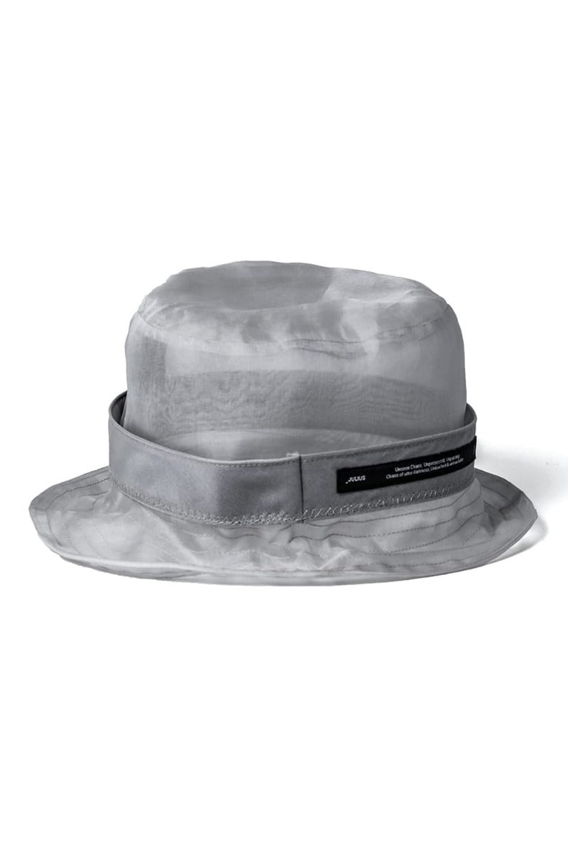 Silk Washed Organdie Bucket Hat  Plaster