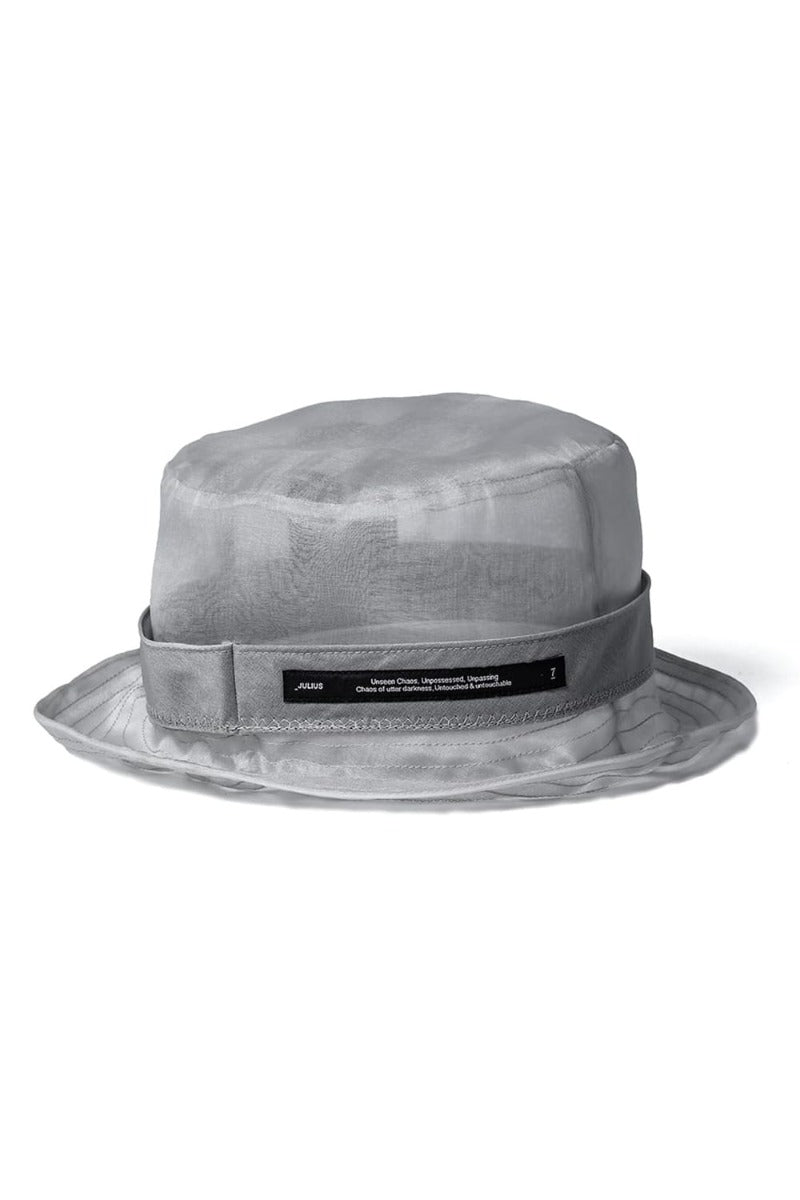 Silk Washed Organdie Bucket Hat  Plaster