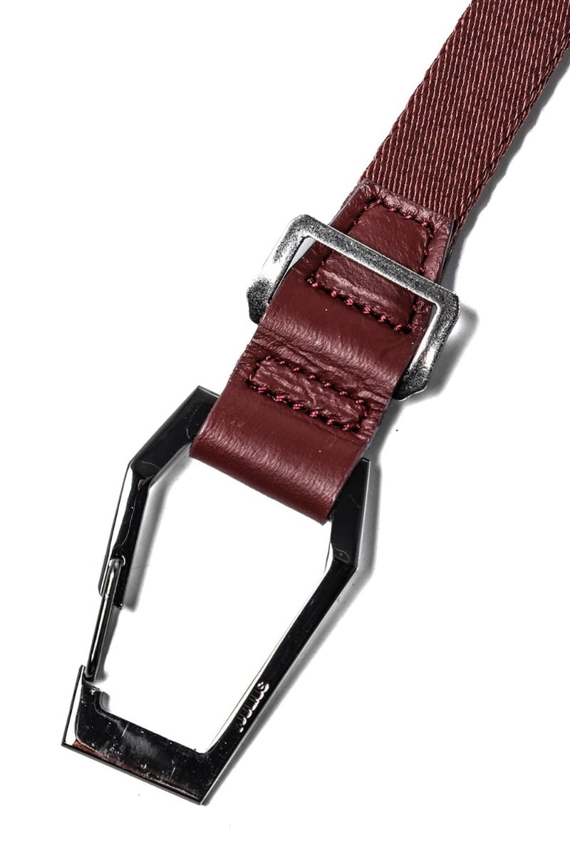 Nylon Tape Carabiner Belt Bordeaux