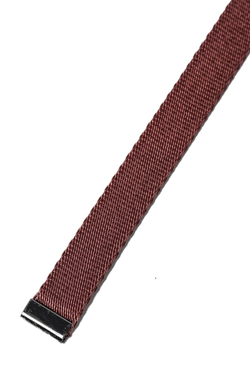 Nylon Tape Carabiner Belt Bordeaux
