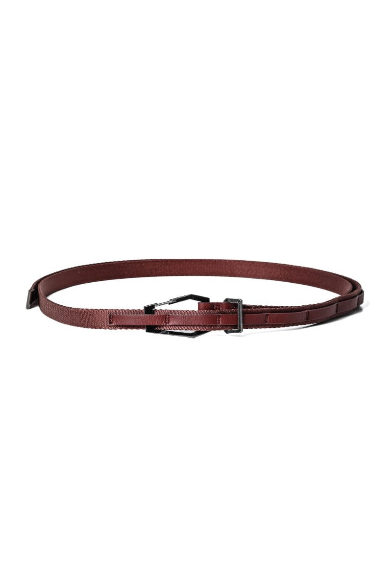 Nylon Tape Carabiner Belt Bordeaux