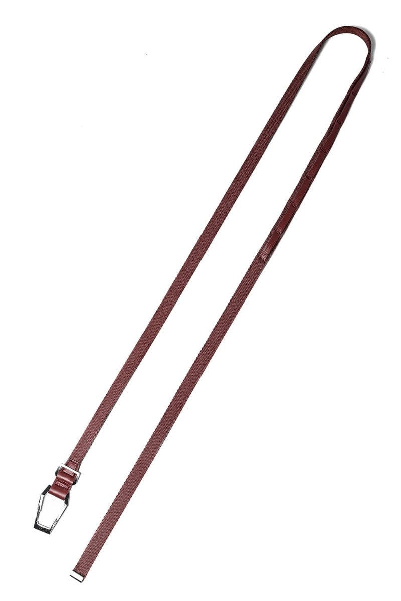 Nylon Tape Carabiner Belt Bordeaux