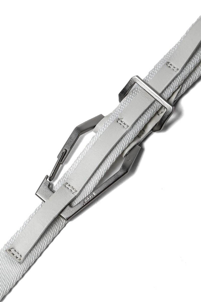 Nylon Tape Carabiner Belt Off White