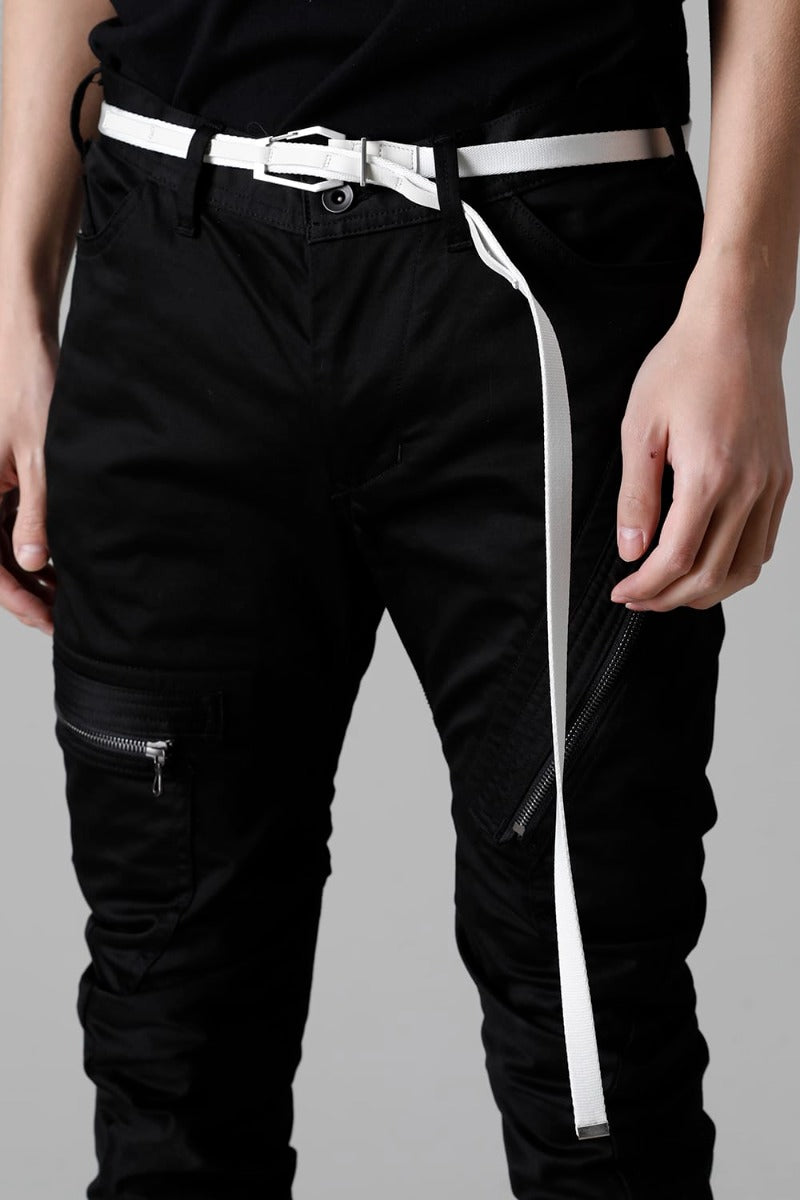 Nylon Tape Carabiner Belt Off White