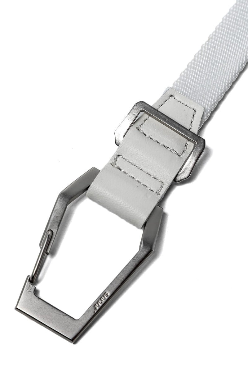 Nylon Tape Carabiner Belt Off White