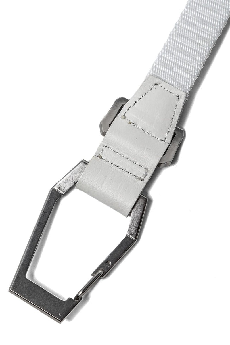 Nylon Tape Carabiner Belt Off White