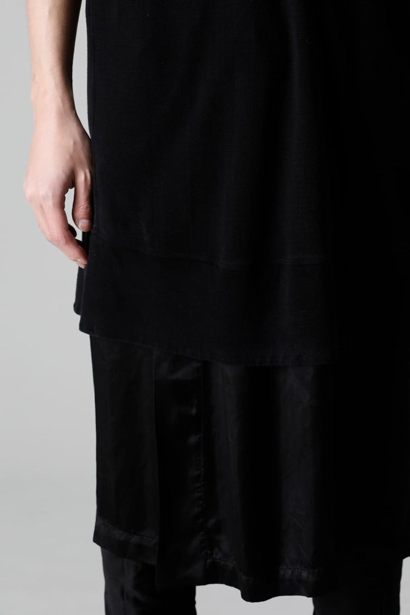 Cupro Ripple Layered T-shirt