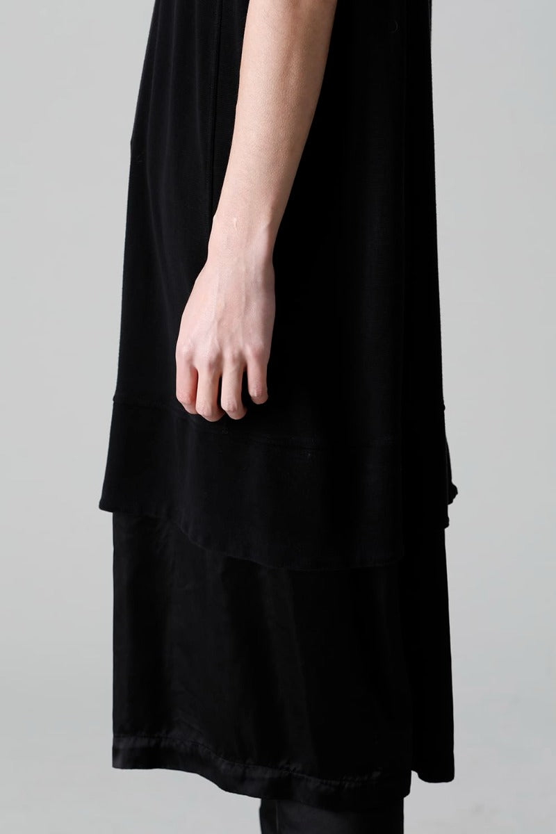 Cupro Ripple Layered T-shirt