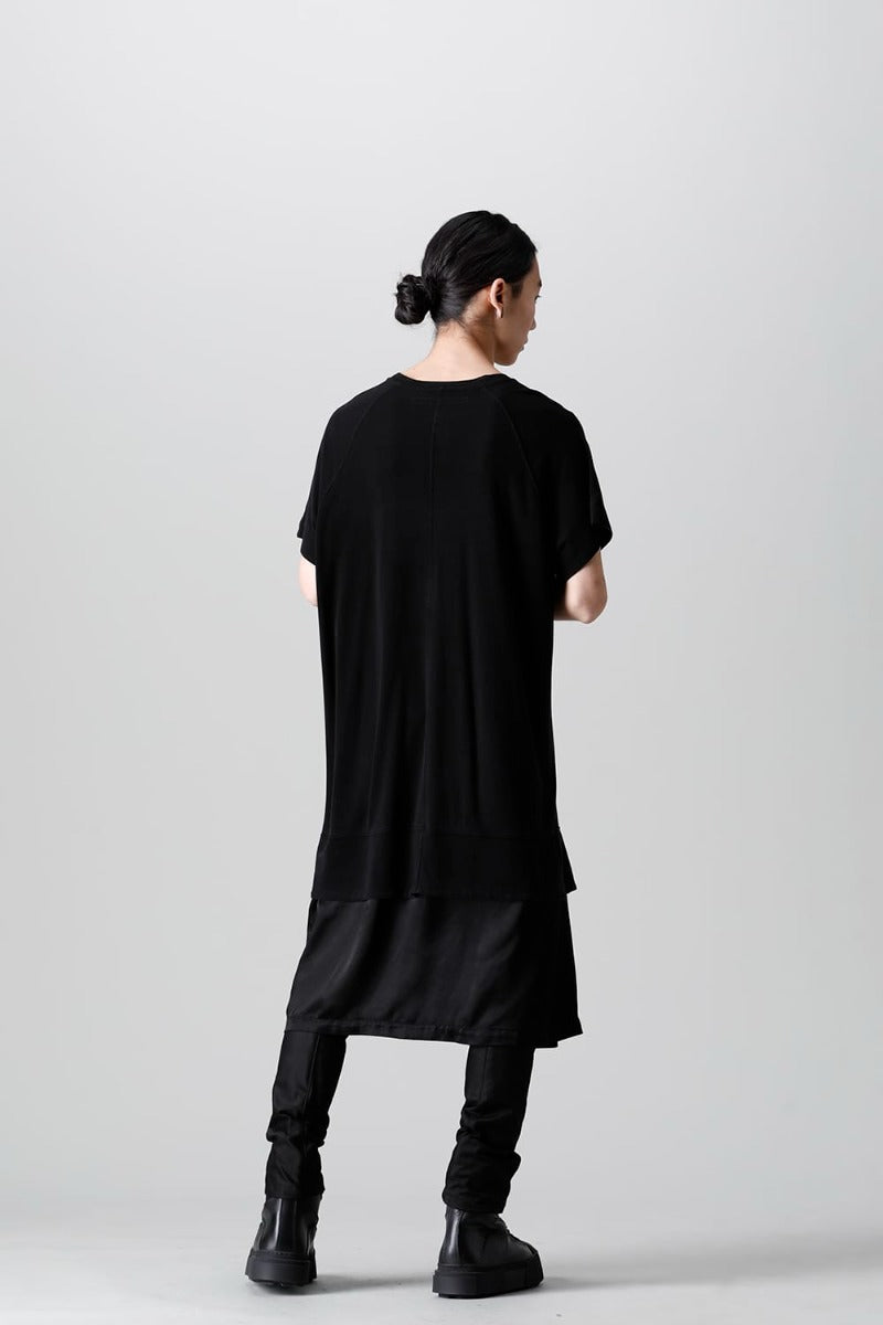 Cupro Ripple Layered T-shirt