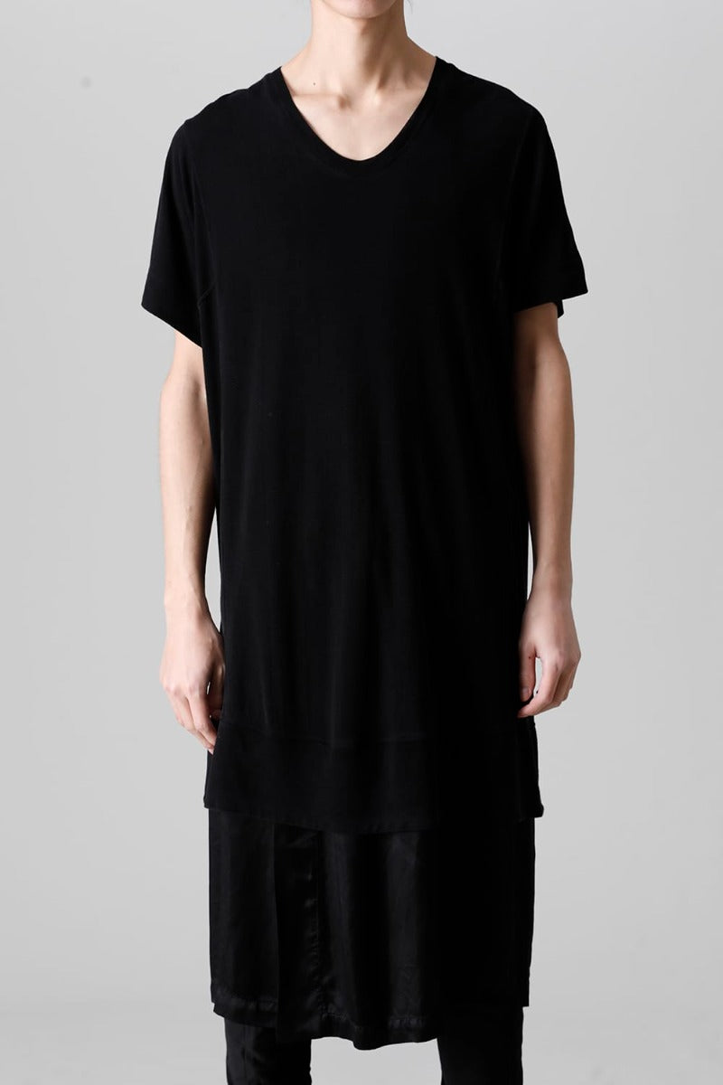 Cupro Ripple Layered T-shirt