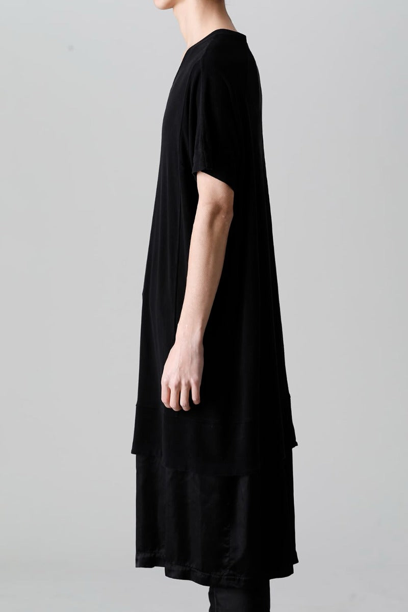 Cupro Ripple Layered T-shirt