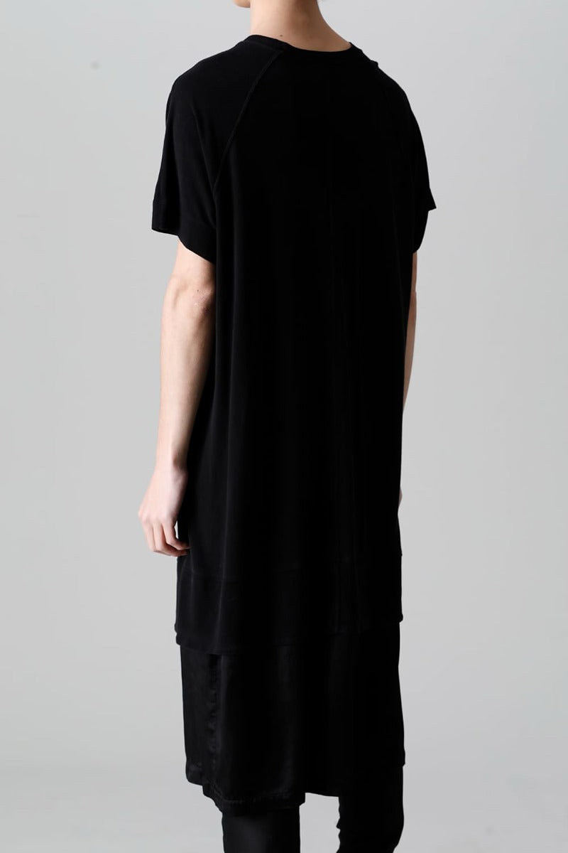 Cupro Ripple Layered T-shirt