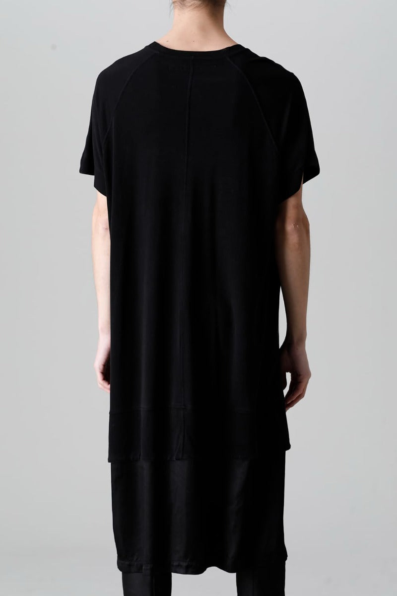 Cupro Ripple Layered T-shirt