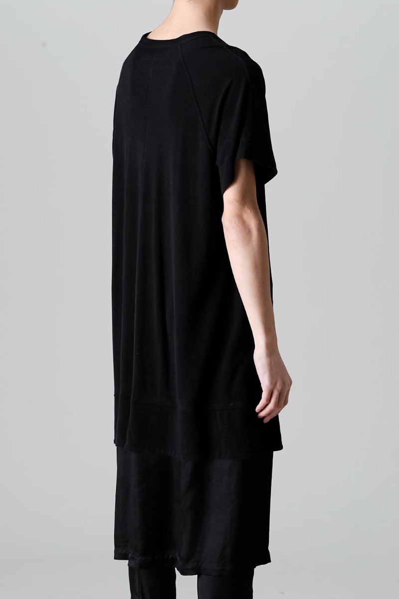 Cupro Ripple Layered T-shirt