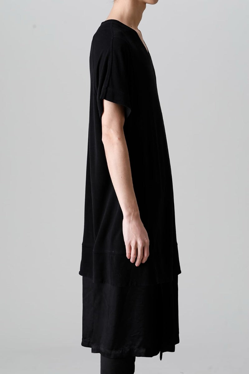 Cupro Ripple Layered T-shirt