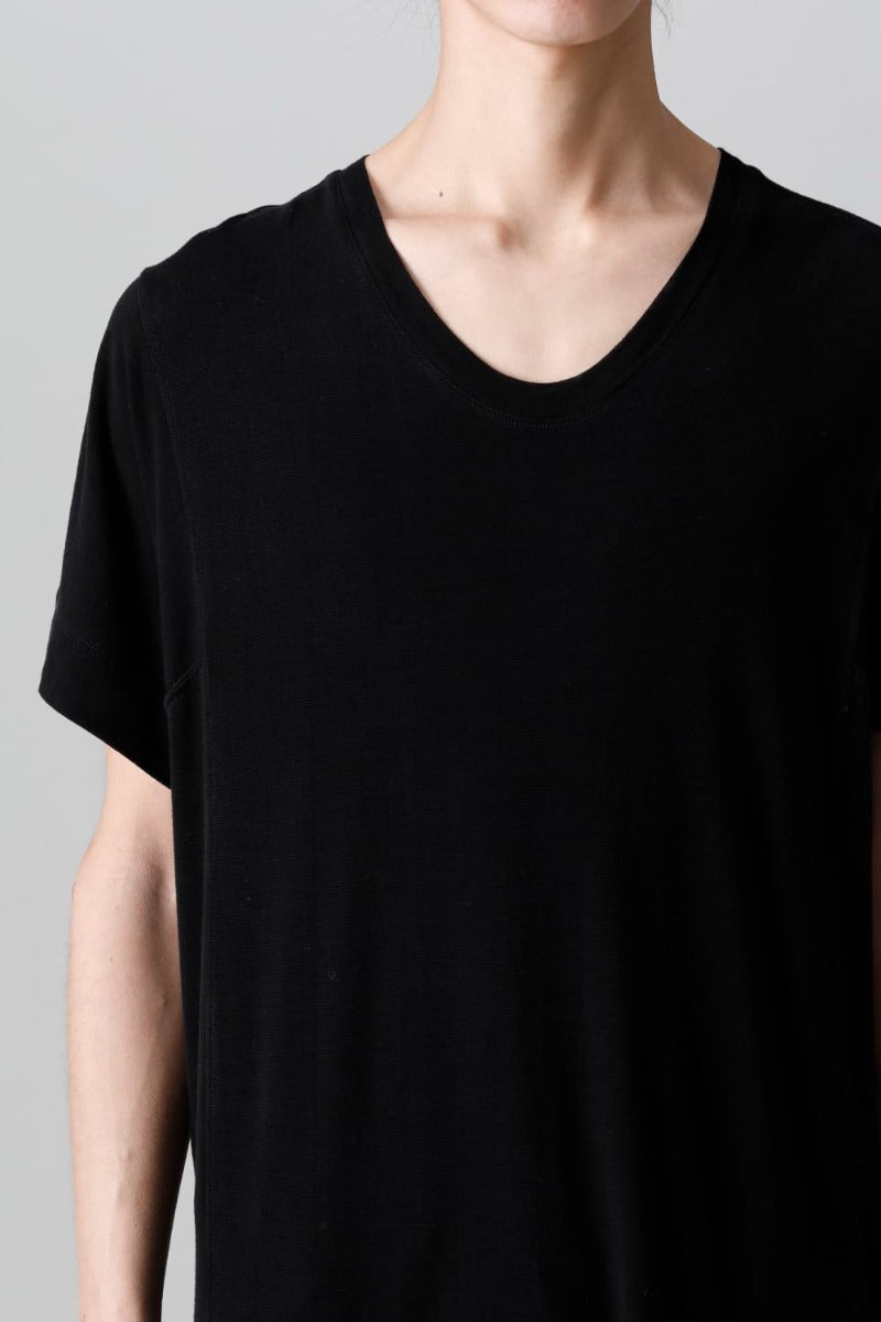 Cupro Ripple Layered T-shirt