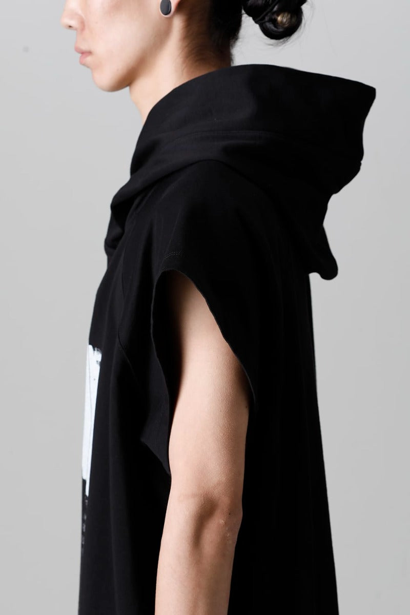 Cotton Sweat Sleeveless Hoodie