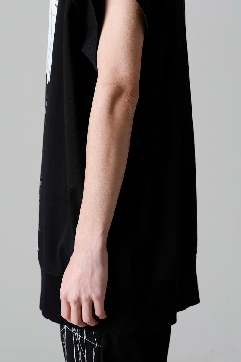 Cotton Sweat Sleeveless Hoodie