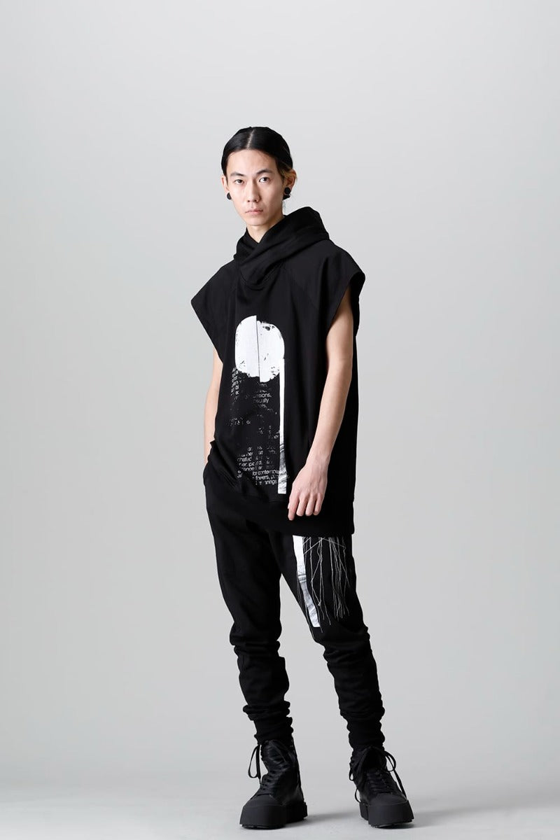 Cotton Sweat Sleeveless Hoodie