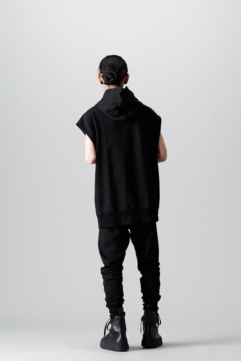 Cotton Sweat Sleeveless Hoodie