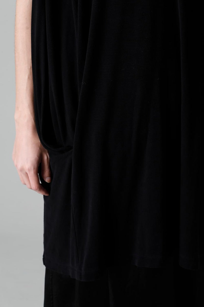 Cupro Ripple Sleeveless Shirt