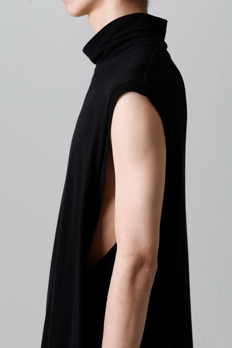 Cupro Ripple Sleeveless Shirt