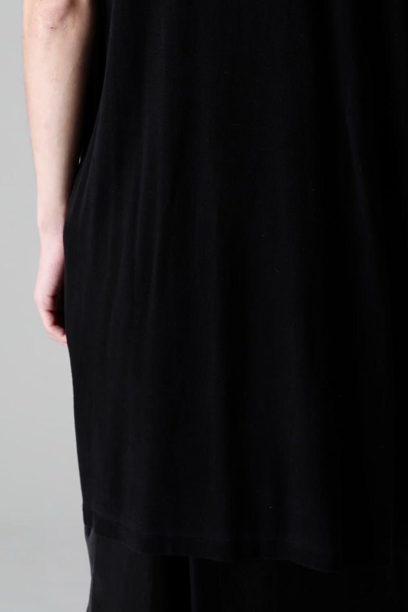 Cupro Ripple Sleeveless Shirt