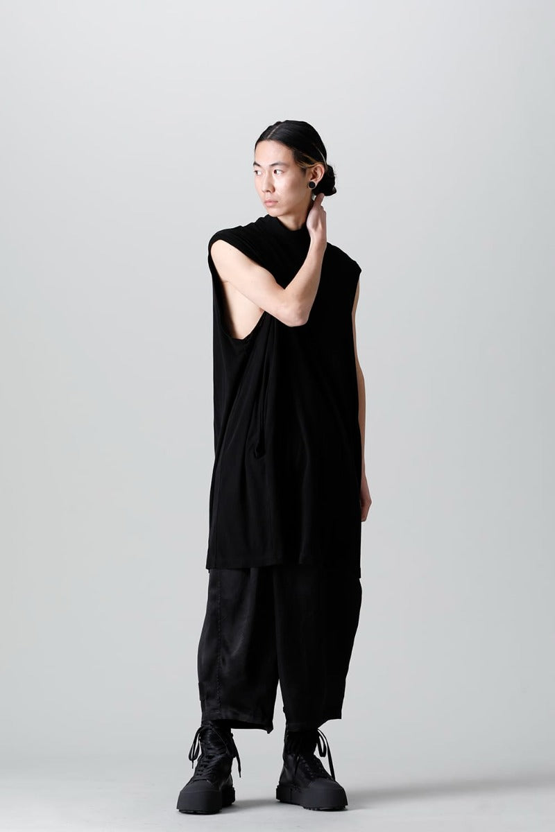 Cupro Ripple Sleeveless Shirt