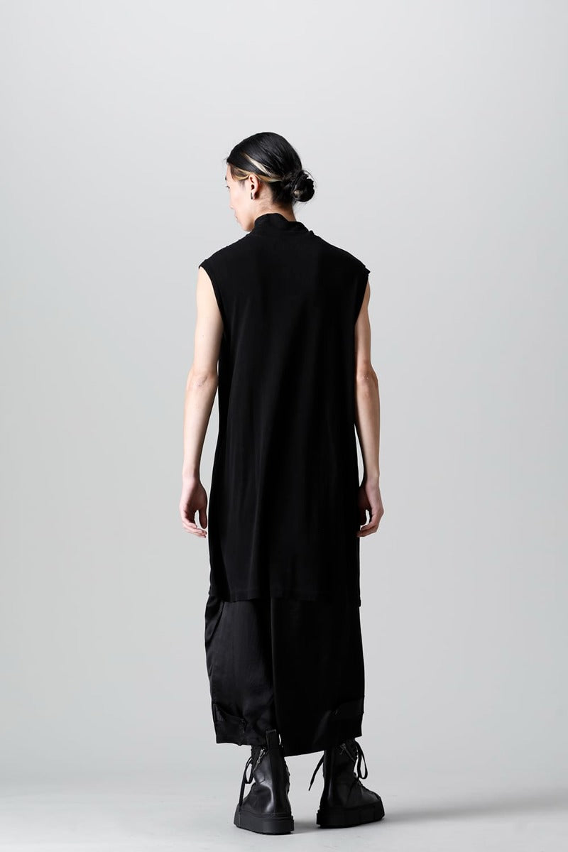 Cupro Ripple Sleeveless Shirt