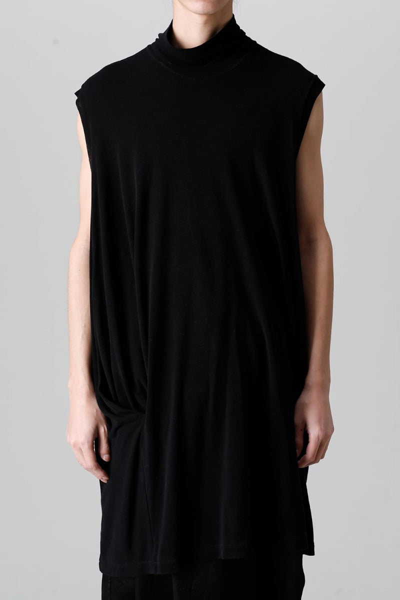 Cupro Ripple Sleeveless Shirt