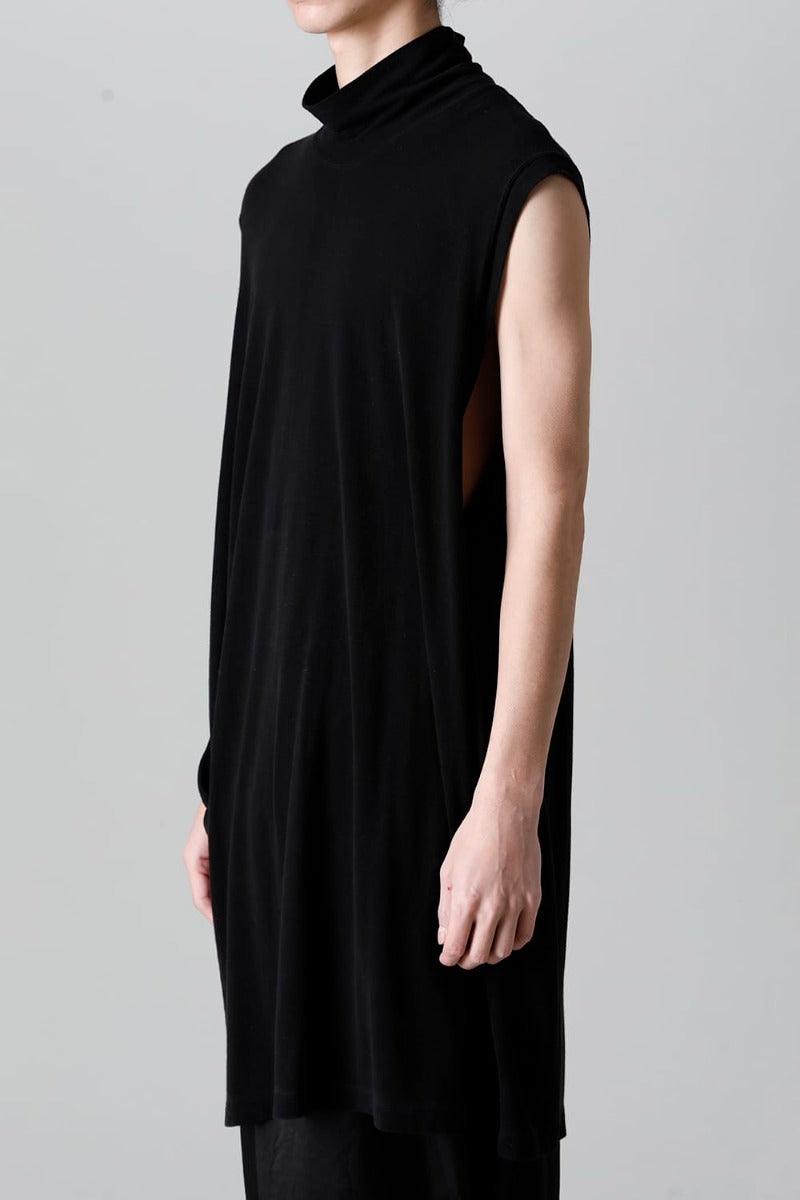 Cupro Ripple Sleeveless Shirt