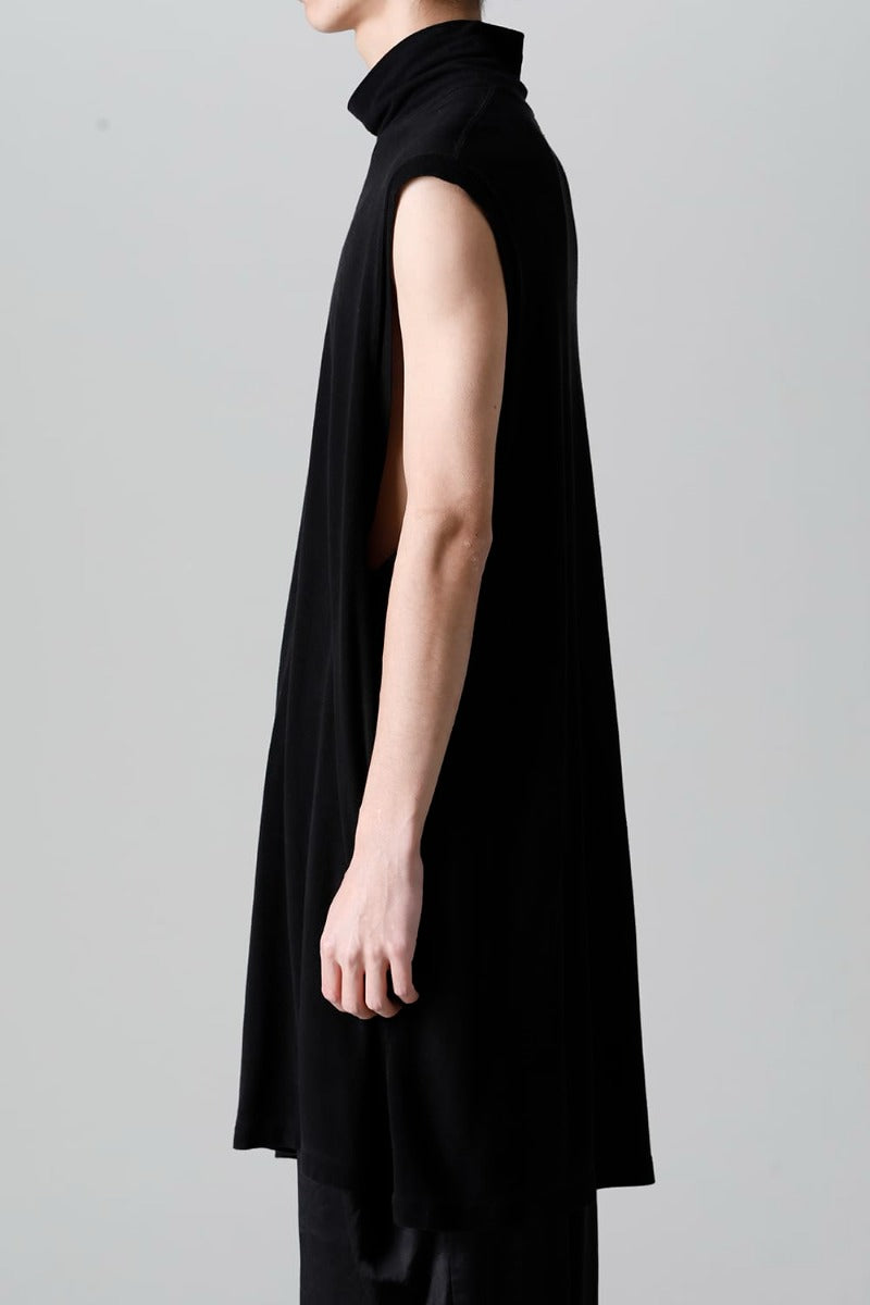 Cupro Ripple Sleeveless Shirt