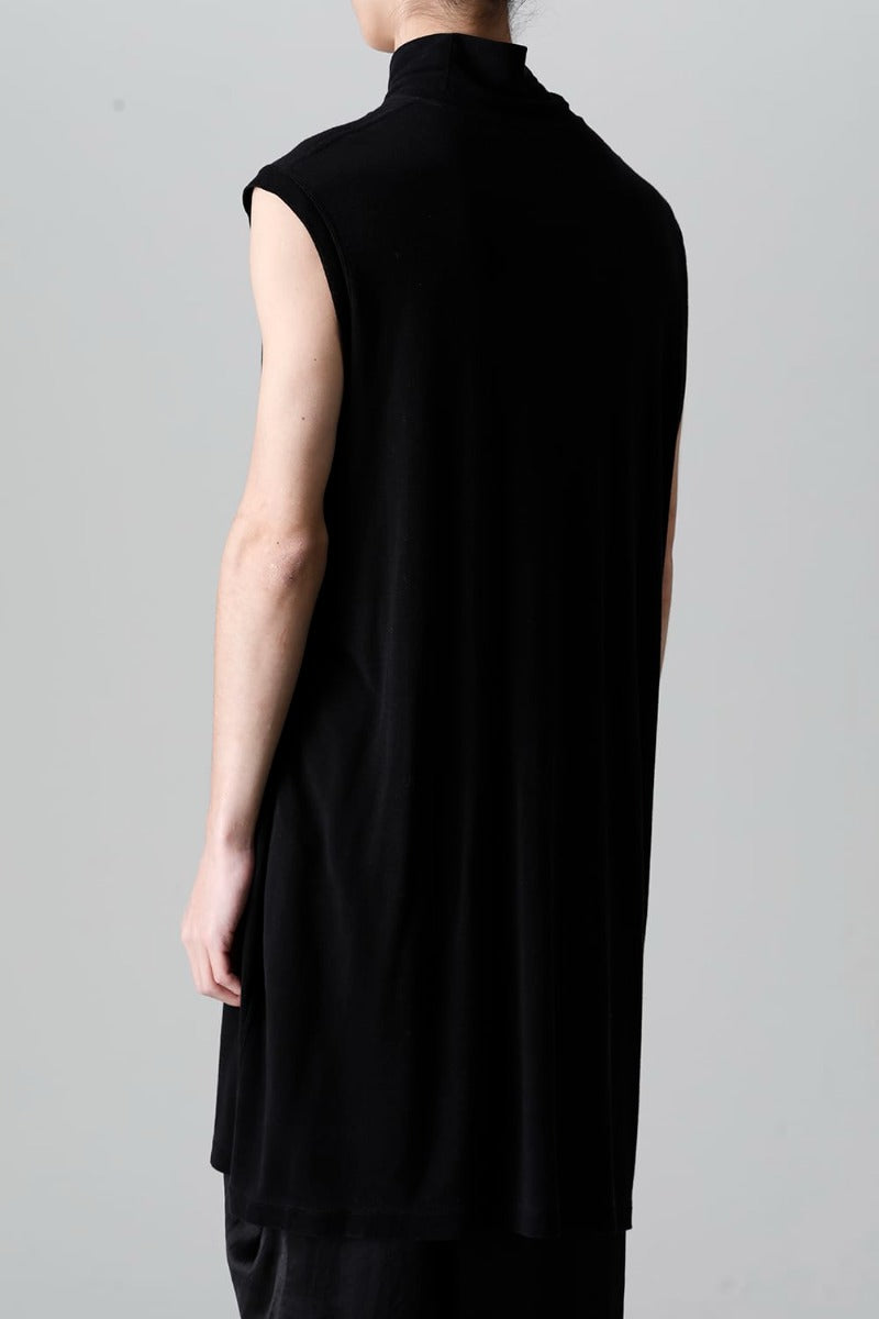 Cupro Ripple Sleeveless Shirt